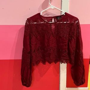 Dynamite: Sheer-crop top